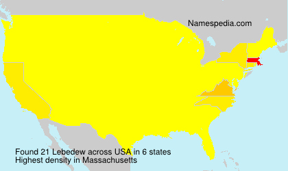 Surname Lebedew in USA Surname Lebedew in USA