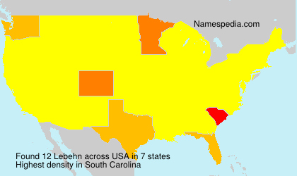 Surname Lebehn in USA Surname Lebehn in USA