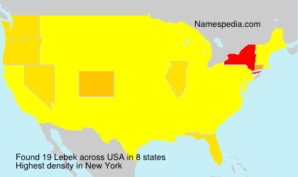Surname Lebek in USA Surname Lebek in USA