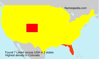 Surname Leberl in USA Surname Leberl in USA