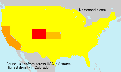 Surname Lebfrom in USA Surname Lebfrom in USA