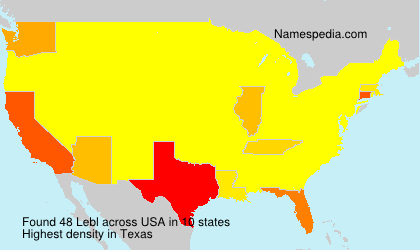 Surname Lebl in USA Surname Lebl in USA