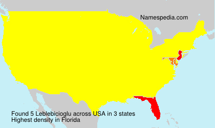 Surname Leblebicioglu in USA Surname Leblebicioglu in USA