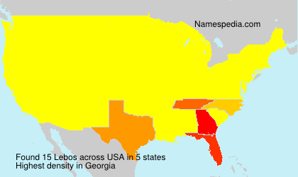 Surname Lebos in USA Surname Lebos in USA