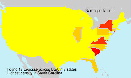 Surname Lebosse in USA Surname Lebosse in USA