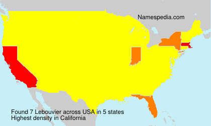 Surname Lebouvier in USA Surname Lebouvier in USA