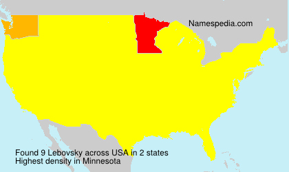 Surname Lebovsky in USA Surname Lebovsky in USA