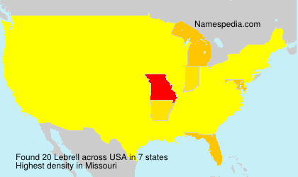 Surname Lebrell in USA Surname Lebrell in USA
