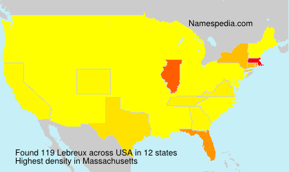 Surname Lebreux in USA Surname Lebreux in USA