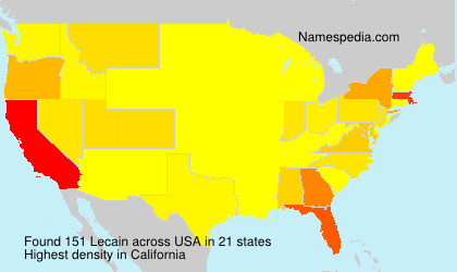 Surname Lecain in USA