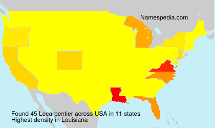 Surname Lecarpentier in USA Surname Lecarpentier in USA