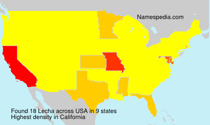 Surname Lecha in USA Surname Lecha in USA