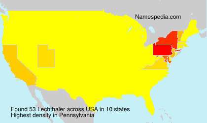 Surname Lechthaler in USA Surname Lechthaler in USA