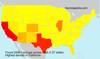 Surname Lechuga in USA Surname Lechuga in USA