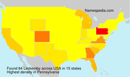 Surname Leckemby in USA Surname Leckemby in USA