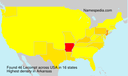 Surname Lecompt in USA Surname Lecompt in USA