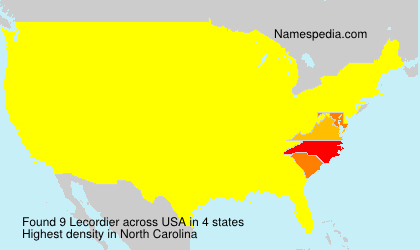 Surname Lecordier in USA Surname Lecordier in USA