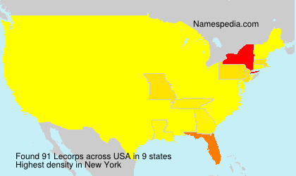 Surname Lecorps in USA