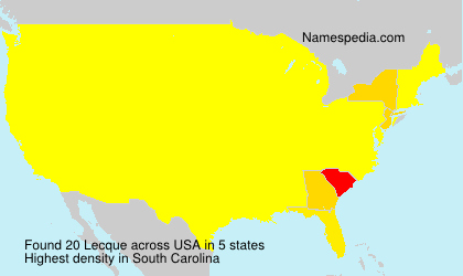 Surname Lecque in USA Surname Lecque in USA