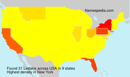 Surname Ledakis in USA Surname Ledakis in USA