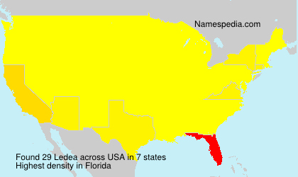 Surname Ledea in USA Surname Ledea in USA