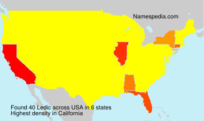 Surname Ledic in USA Surname Ledic in USA