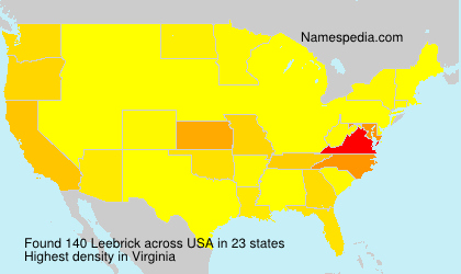 Surname Leebrick in USA Surname Leebrick in USA