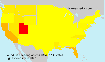 Surname Leeflang in USA Surname Leeflang in USA