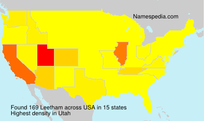 Surname Leetham in USA Surname Leetham in USA