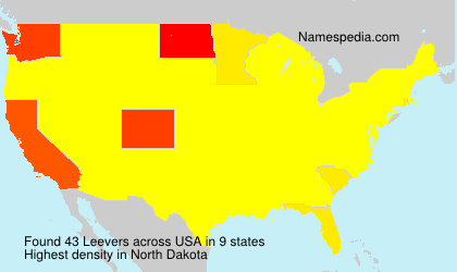 Surname Leevers in USA Surname Leevers in USA