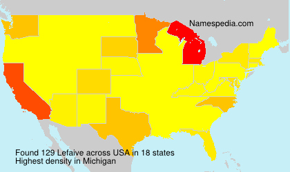 Surname Lefaive in USA Surname Lefaive in USA