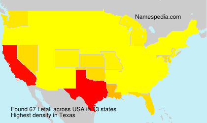 Surname Lefall in USA Surname Lefall in USA