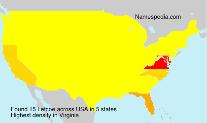 Surname Lefcoe in USA Surname Lefcoe in USA