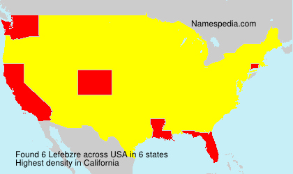 Surname Lefebzre in USA Surname Lefebzre in USA