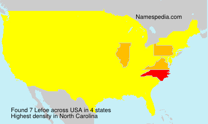 Surname Lefoe in USA Surname Lefoe in USA