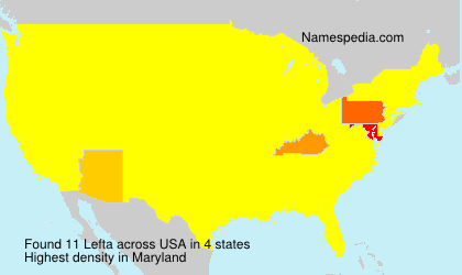 Surname Lefta in USA Surname Lefta in USA