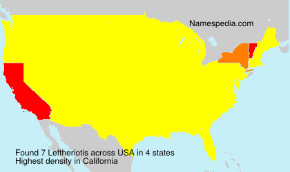 Surname Leftheriotis in USA Surname Leftheriotis in USA