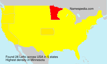 Surname Lefto in USA Surname Lefto in USA