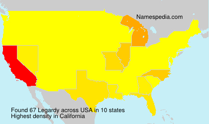 Surname Legardy in USA Surname Legardy in USA