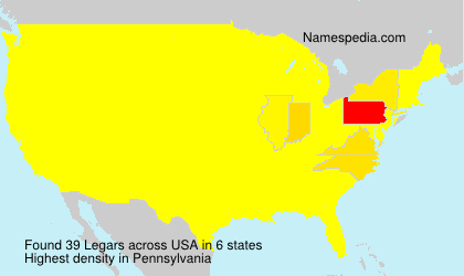 Surname Legars in USA Surname Legars in USA
