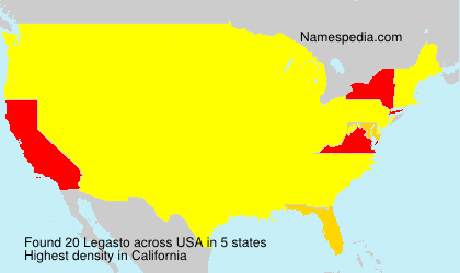 Surname Legasto in USA Surname Legasto in USA