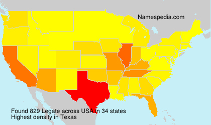 Surname Legate in USA Surname Legate in USA
