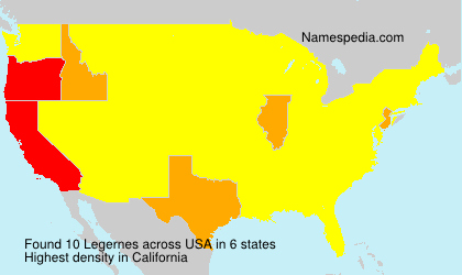 Surname Legernes in USA Surname Legernes in USA