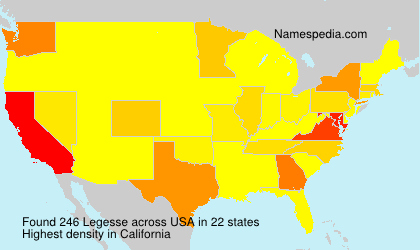 Surname Legesse in USA Surname Legesse in USA