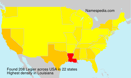 Surname Legier in USA Surname Legier in USA