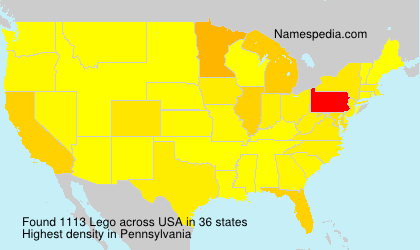 Surname Lego in USA Surname Lego in USA
