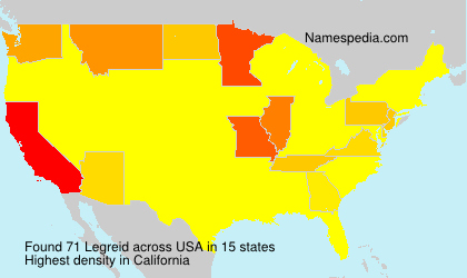 Surname Legreid in USA Surname Legreid in USA