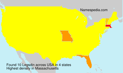 Surname Legsdin in USA Surname Legsdin in USA