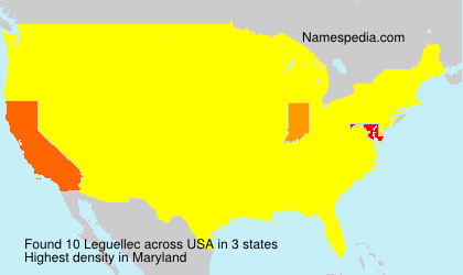 Surname Leguellec in USA Surname Leguellec in USA