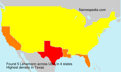 Surname Lehamann in USA Surname Lehamann in USA